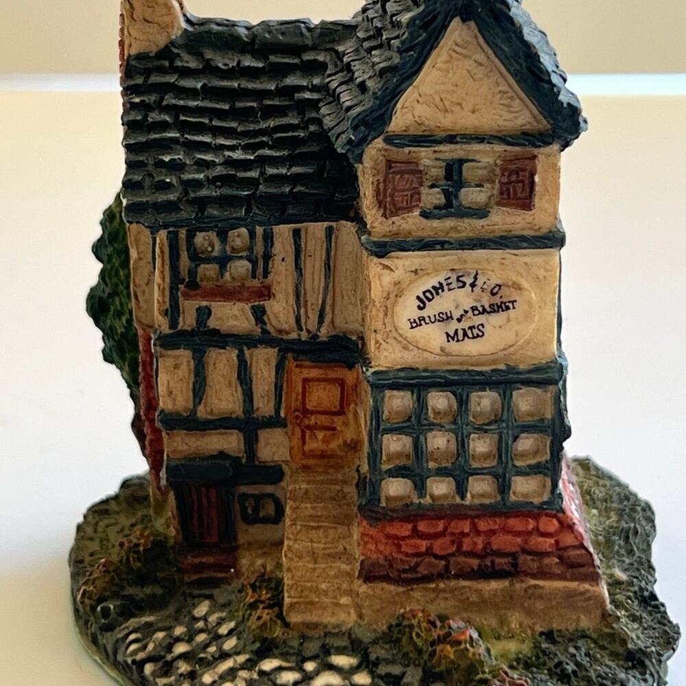 Vintage Dickens Village miniatures” Jones and Company, brush and basket mats”